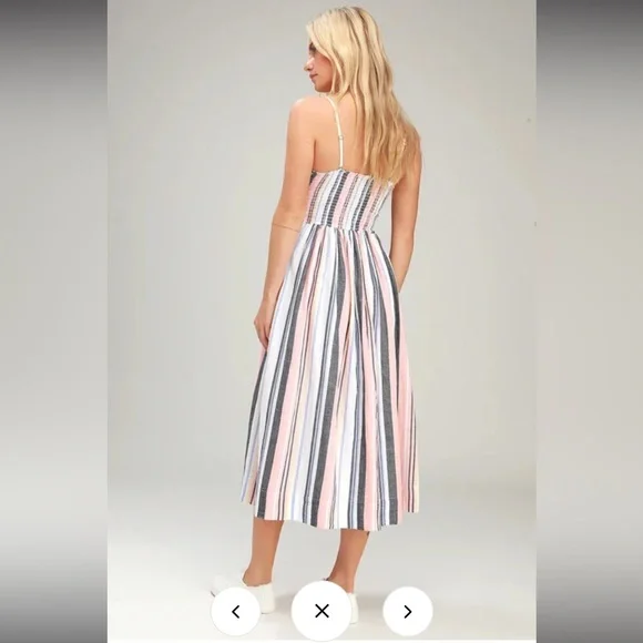 Free People Lilah Strapless Midi Slip Dress Option to add straps. - Picture 4 of 10